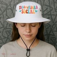 Trabajadora Social Latina Social Worker Spanish MSW Chingona Bucket Hat thumb 3