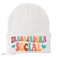 Trabajadora Social Latina Social Worker Spanish MSW Chingona Beanie thumb 0