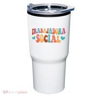 Trabajadora Social Latina Social Worker Spanish MSW Chingona Tumbler thumb 0