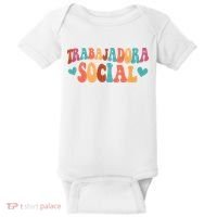 Trabajadora Social Latina Social Worker Spanish MSW Chingona Baby Bodysuit thumb 0