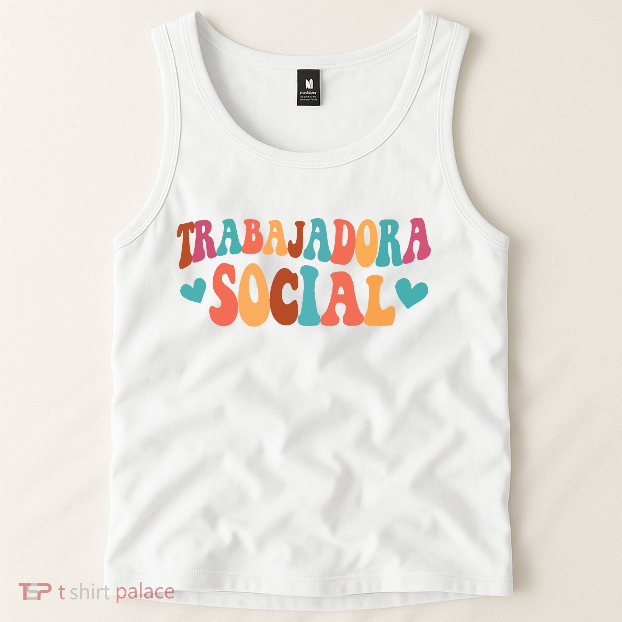 Trabajadora Social Latina Social Worker Spanish MSW Chingona Tank Top