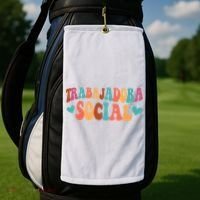 Trabajadora Social Latina Social Worker Spanish MSW Chingona Golf Towel thumb 2