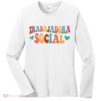Trabajadora Social Latina Social Worker Spanish MSW Chingona Women's Long Sleeve Shirt thumb 0