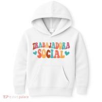 Trabajadora Social Latina Social Worker Spanish MSW Chingona Kids Hoodie thumb 0