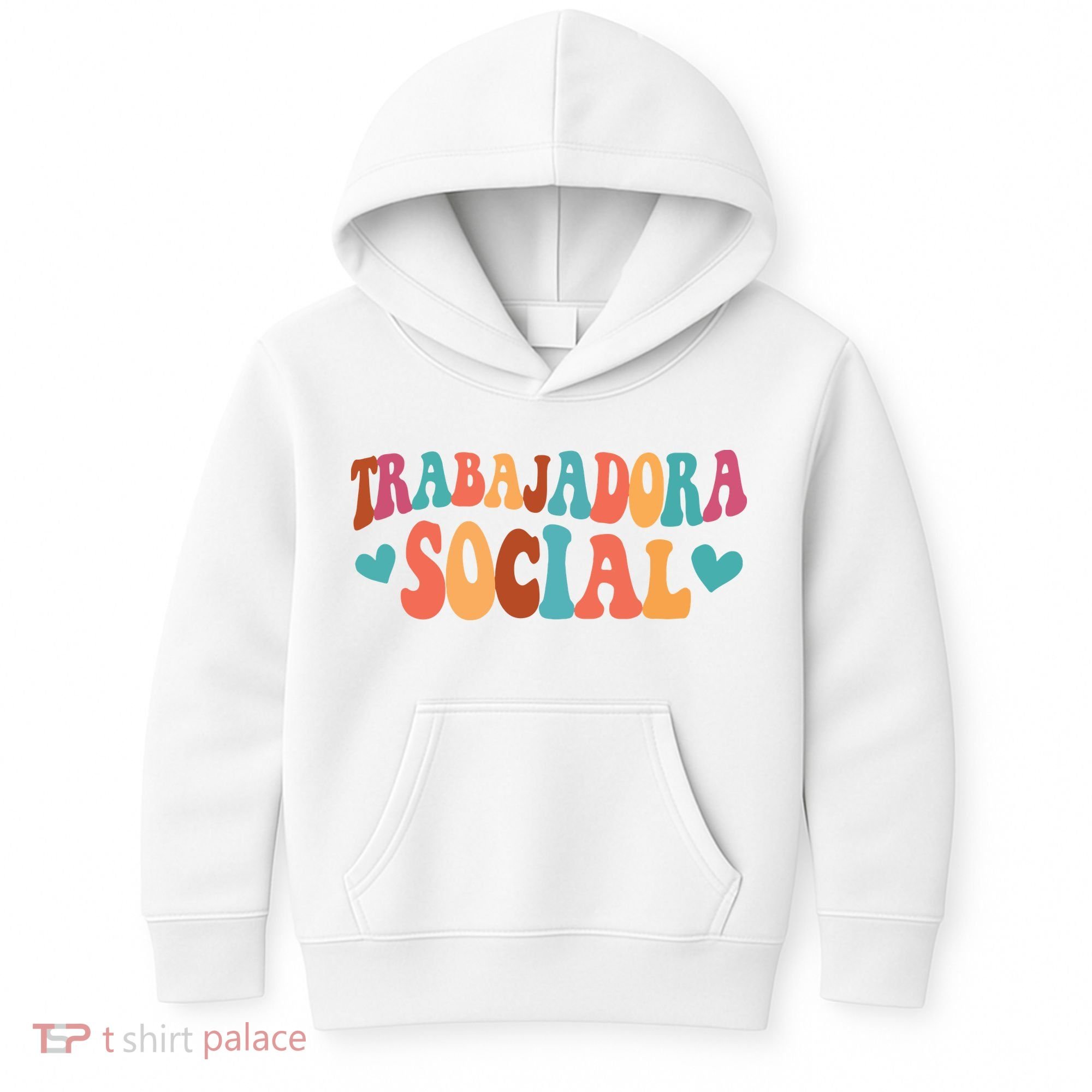Trabajadora Social Latina Social Worker Spanish MSW Chingona Kids Hoodie