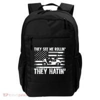 They See Me Rollin Hatin Funny Golf Backpack thumb 0