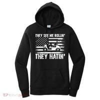 They See Me Rollin Hatin Funny Golf Women's Hoodie thumb 0