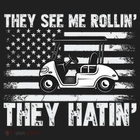 They See Me Rollin Hatin Funny Golf Hat thumb 2