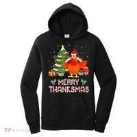 Turkey Santa Merry Thanksmas Christmas Thanksgiving Women's Hoodie thumb 0