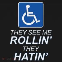 They See Me Rollin They Hatin Funny Wheelchair Graphic Toddler Hoodie thumb 2