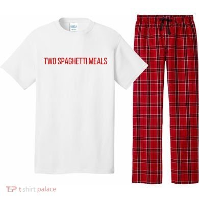 Two Spaghetti Meals Pajama Set
