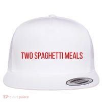 Two Spaghetti Meals Flat Bill Trucker Hat thumb 0