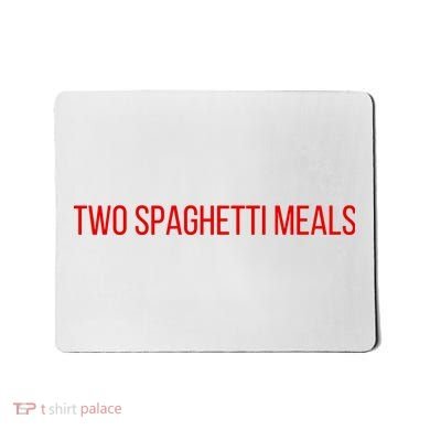 Two Spaghetti Meals Mousepad