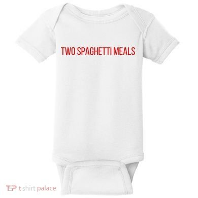 Two Spaghetti Meals Baby Bodysuit