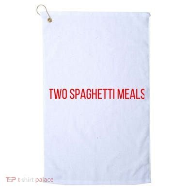Two Spaghetti Meals Golf Towel