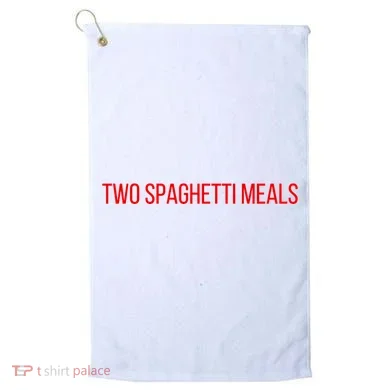 Two Spaghetti Meals Golf Towel