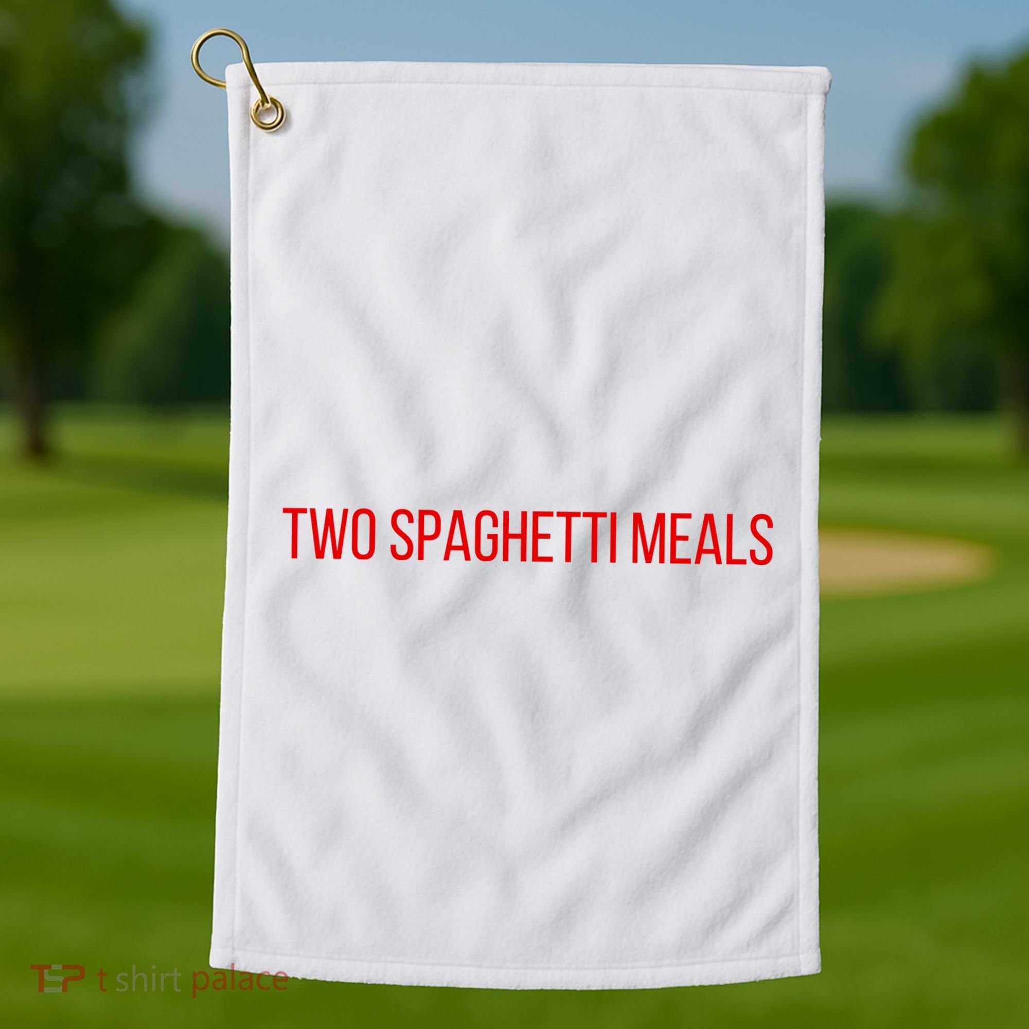 Two Spaghetti Meals Golf Towel