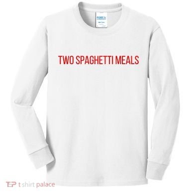Two Spaghetti Meals Kids Long Sleeve Shirt