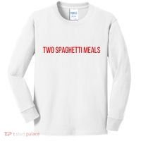 Two Spaghetti Meals Kids Long Sleeve Shirt thumb 0