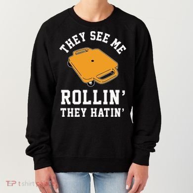 They See Me Rollin They Hatin 90s Scooter Funny Women's Sweatshirt