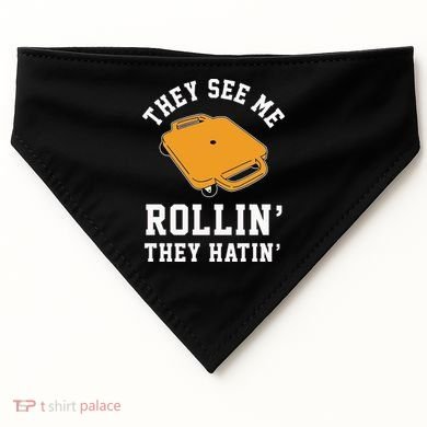 They See Me Rollin They Hatin 90s Scooter Funny USA-Made Doggie Bandana