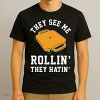 They See Me Rollin They Hatin 90s Scooter Funny T-Shirt thumb 3