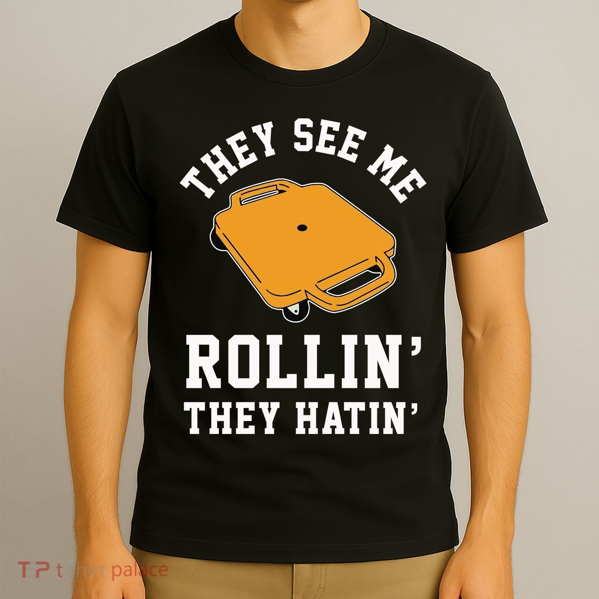 They See Me Rollin They Hatin 90s Scooter Funny T-Shirt