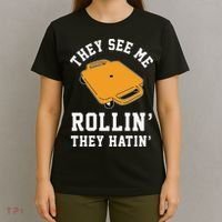 They See Me Rollin They Hatin 90s Scooter Funny T-Shirt thumb 4