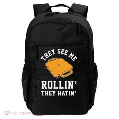 They See Me Rollin They Hatin 90s Scooter Funny Backpack