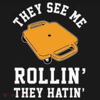 They See Me Rollin They Hatin 90s Scooter Funny Mousepad thumb 1