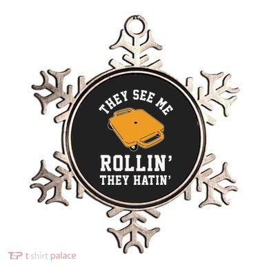 They See Me Rollin They Hatin 90s Scooter Funny Ornament