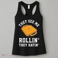 They See Me Rollin They Hatin 90s Scooter Funny Women's Tank Top thumb 3