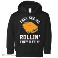 They See Me Rollin They Hatin 90s Scooter Funny Toddler Hoodie thumb 0