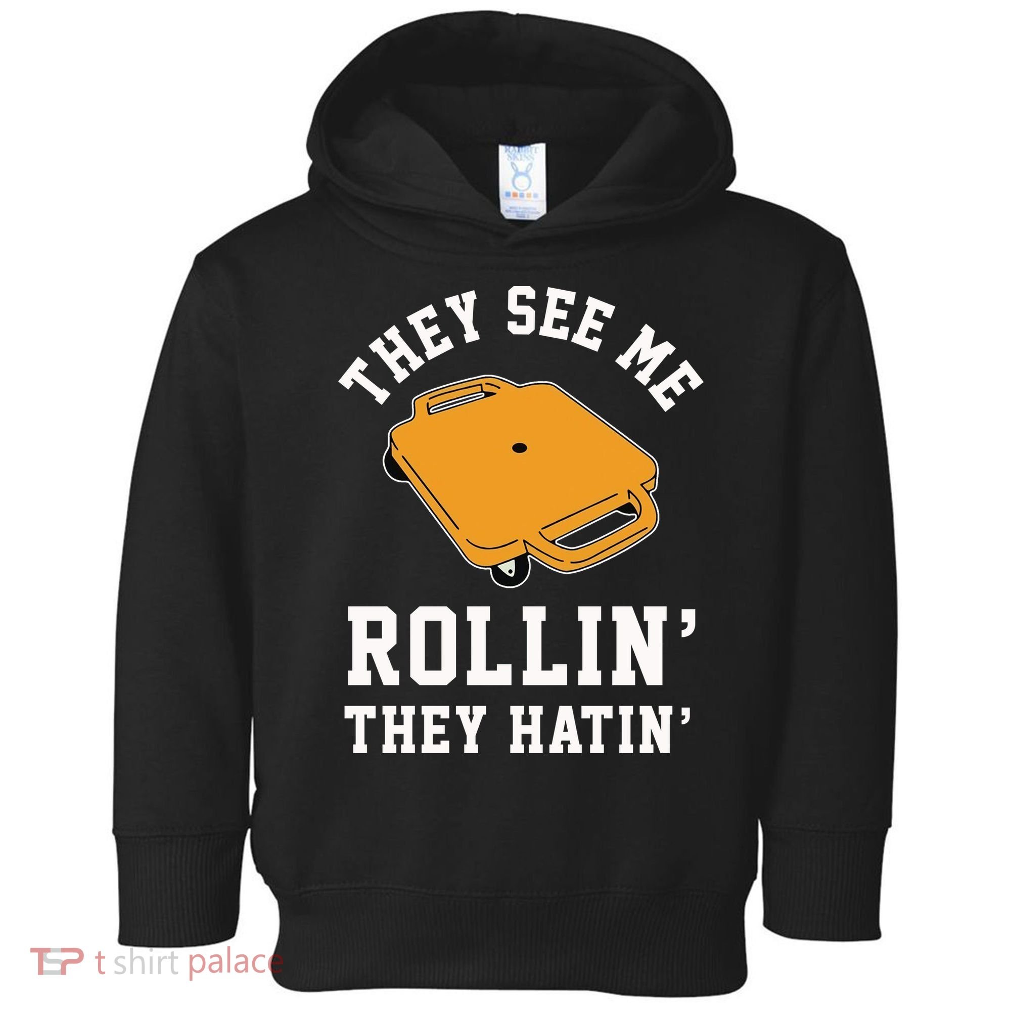 They See Me Rollin They Hatin 90s Scooter Funny Toddler Hoodie