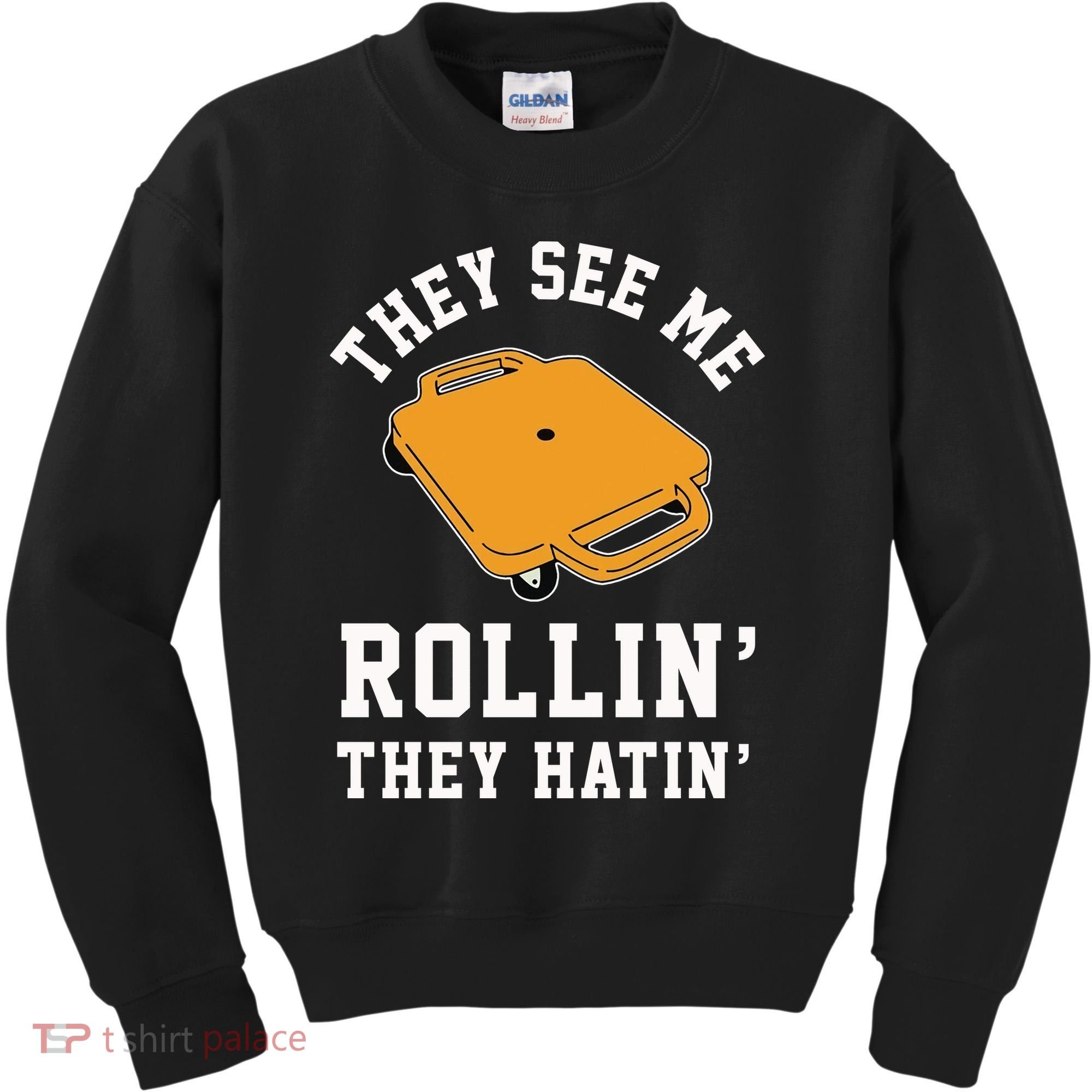 They See Me Rollin They Hatin 90s Scooter Funny Kids Sweatshirt