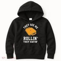 They See Me Rollin They Hatin 90s Scooter Funny Kids Hoodie thumb 0