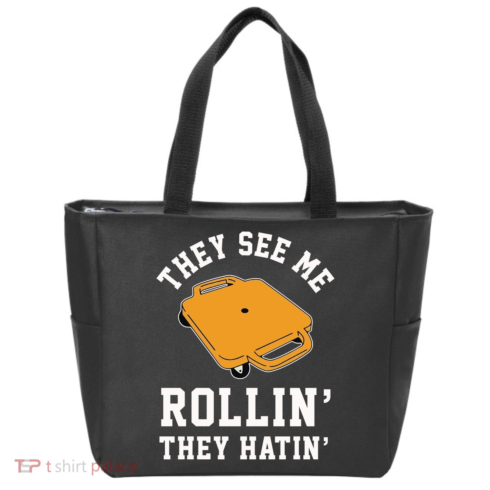 They See Me Rollin They Hatin 90s Scooter Funny Tote Bag