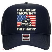 They See Me Mowing They Hatin Funny Lawn Mowing Hat thumb 0