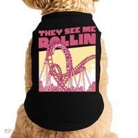 They See Me Rollin Funny Roller Coaster Doggie Tank thumb 0