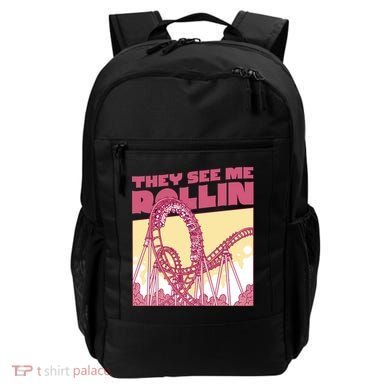 They See Me Rollin Funny Roller Coaster Backpack