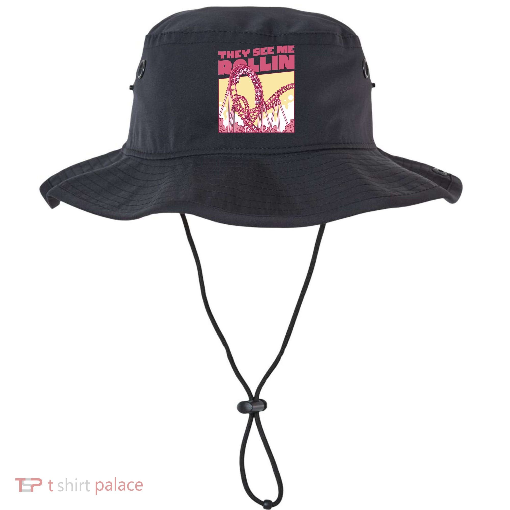They See Me Rollin Funny Roller Coaster Bucket Hat
