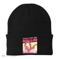 They See Me Rollin Funny Roller Coaster Beanie thumb 0