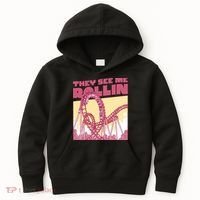 They See Me Rollin Funny Roller Coaster Kids Hoodie thumb 0
