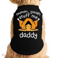 Turkey Stuff Me Funny Adult Humor Doggie Tank thumb 0
