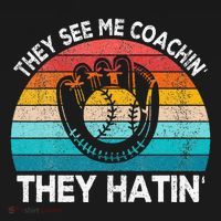 They See Me Coachin Softball Coach Softball Team Coach Women's Hoodie thumb 2