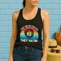 They See Me Coachin Softball Coach Softball Team Coach Women's Tank Top thumb 2