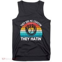 They See Me Coachin Softball Coach Softball Team Coach Tank Top thumb 0