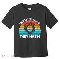 They See Me Coachin Softball Coach Softball Team Coach Toddler T-Shirt thumb 0