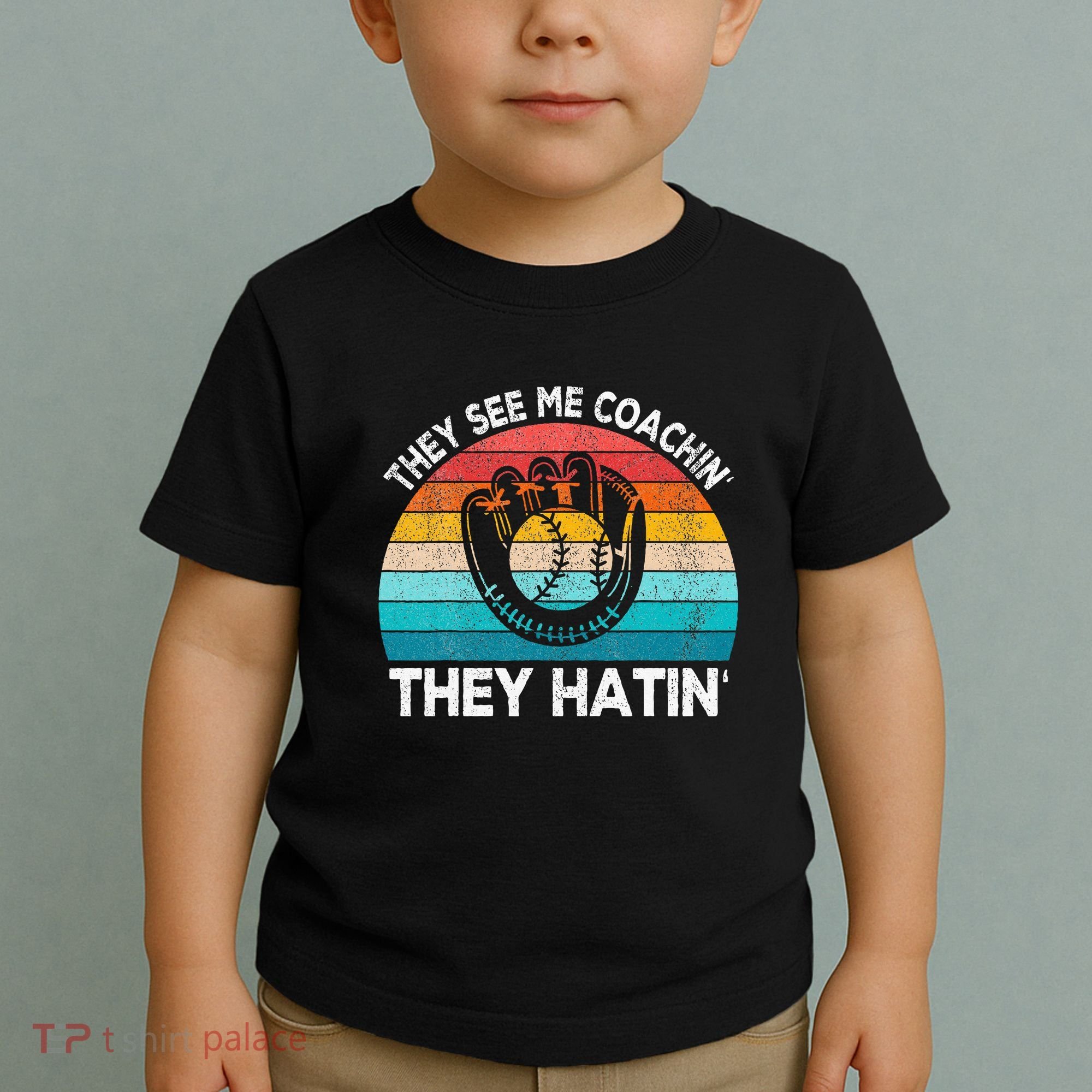 They See Me Coachin Softball Coach Softball Team Coach Toddler T-Shirt