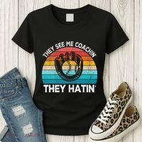 They See Me Coachin Softball Coach Softball Team Coach Women's T-Shirt thumb 3